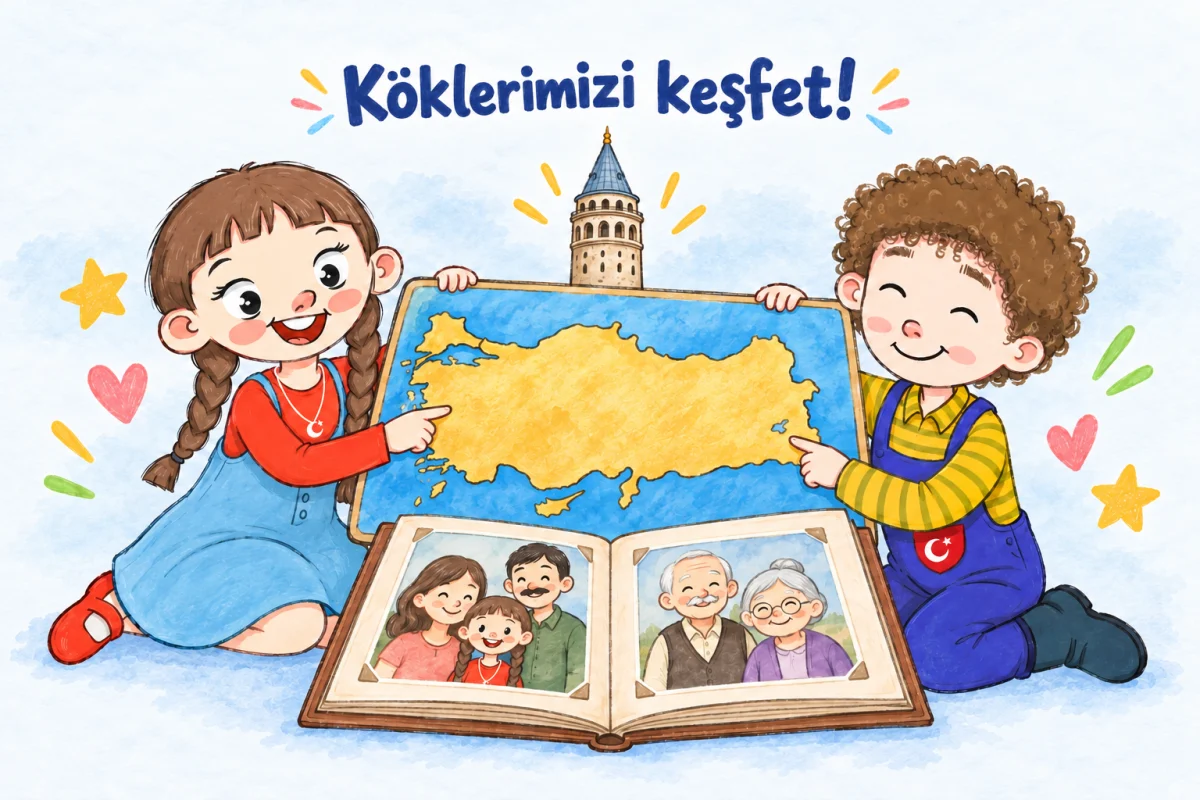 Türkiye ve köklerimiz — Roots & Talks karakterleriyle Türkçe